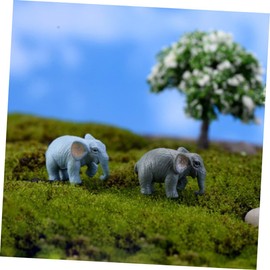 TOYANDONA Pack of 20 micro landscape elephant doll, micro elephant micro landscape ornament, mini decoration, miniature elephant decoration, small elephant decoration, small elephant doll