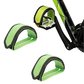 Binding Pedals Easy Installation Freely Adjustable Abrasion Resistant Durability Good Fixation 2Pcs(Green)