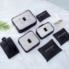 Natiform 7-Piece Label Pouch Travel Storage Luggage Organizer Bag