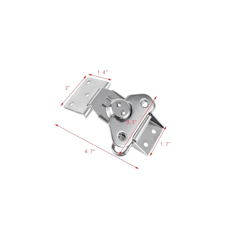 Geesatis Twist Latch & Keeper 2 Pcs Spring Loaded Butterfly