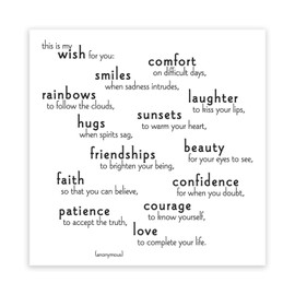 Quotable Cards, Magnet This is My Wish for You