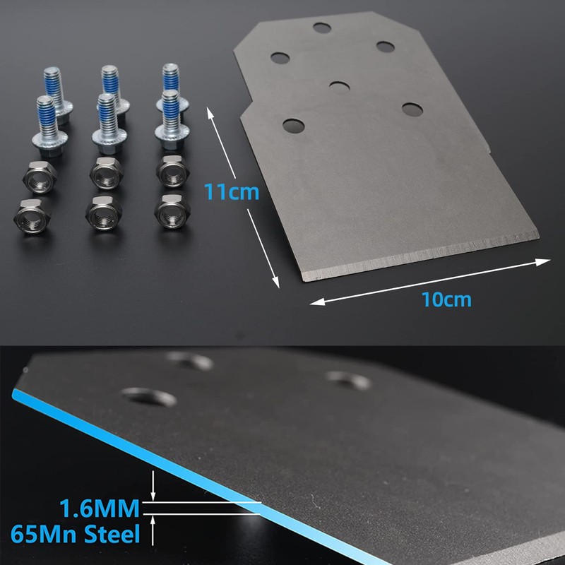 RANSENERS Replacement Blade Set of 2 for Spatula Chisel SDS-PLUS-P08,