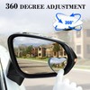 LivTee Blind Spot Mirrors, Heart Shaped HD Glass Frameless Convex