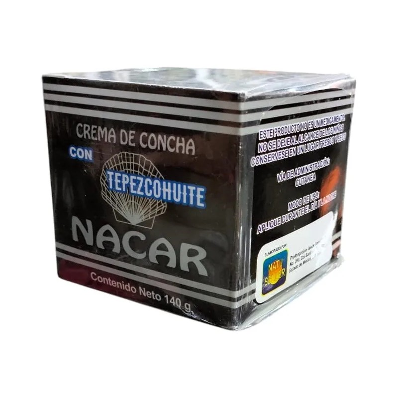 Crema De Concha Nácar Con Tepezcohuite De 140g Momento De