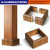 Prinfort 2pcs 6x6 Aluminum Deck Post Base Cover Outdoor, Decorative
