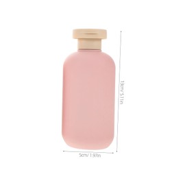 Gatuida 3pcs Pink Refillable Shampoo Conditioner Bottles Leakproof Travel Containers for Body Wash Lotion Liquid Storage Friendly Design Secure Flip Cap Each