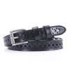 YIWEIYA Womens Leather Belts (Black)