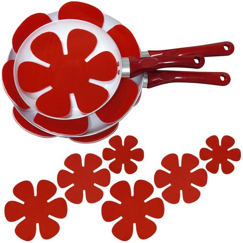 AIXXCUVQ 24pcs/Set Stack with Confidence Using Felt Pan Protectors for