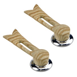 Pastlla Wooden Pot Lid Handles - 2 Pack, Replacement Knobs for Cookware, Easy Grip, Kitchen Compatible