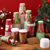 Maxcheck 90 Pack 16 oz Christmas Disposable Coffee Cups with