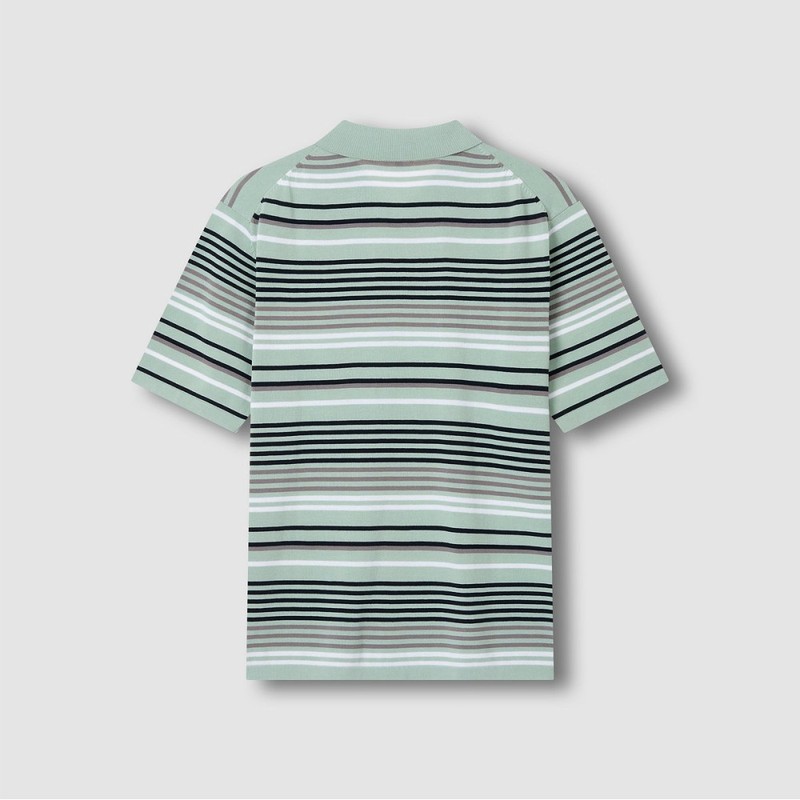 JAJU [JAJU/자주] 남 카라 반팔 니트_라이트 민트 [JAJU] Men's Collar