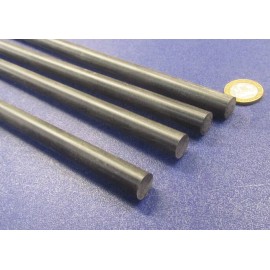 Unbranded Acetal Copolymer POM Round Rod, Black 1/2" Dia x 48" Length, 4 Units, 16 Ft