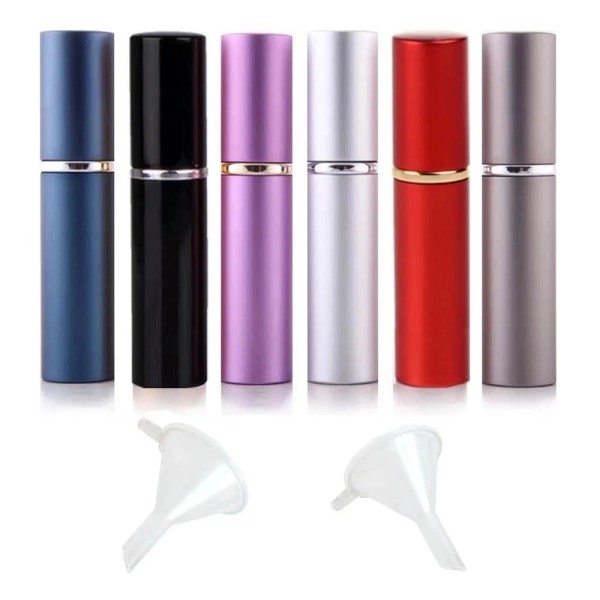 Branded 6Pcs 6Ml Portable Mini Refillable Perfume Scent Aftershave Atomizer