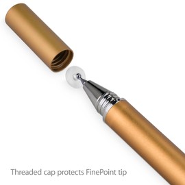 BoxWave Stylus Pen Compatible with Delphin Waterproof Micro Tablet - FineTouch Capacitive Stylus, Super Precise Stylus Pen for Delphin Waterproof Micro Tablet - Champagne Gold