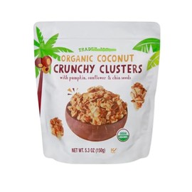 limited Organic Coconut Clusters trader joe with Pumpkin, Sunflower and Chia Seeds 5.3 oz, Pack of 1