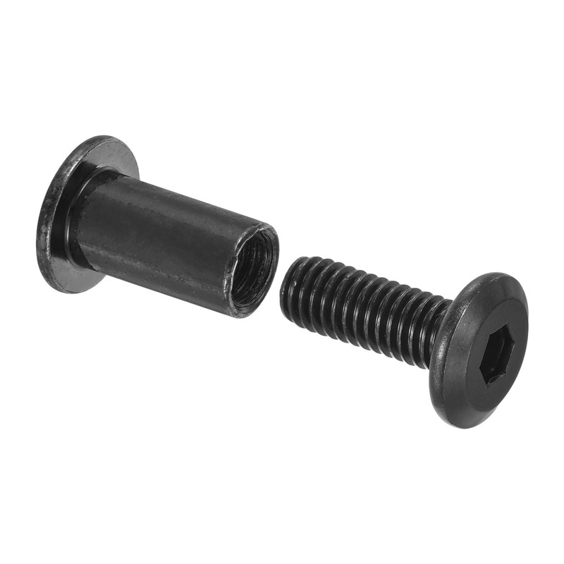 uxcell 15 Sets Screw Post, Male M6x16mm Carbon Steel Screw