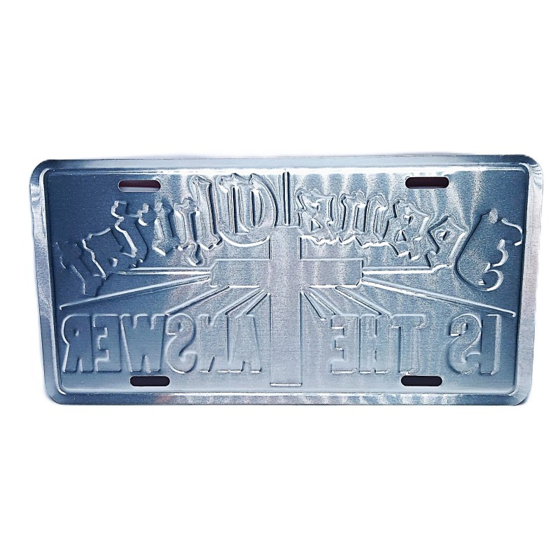 DIGIART INTERNATIONAL JESUS IS THE ANSWER HOLY CROSS RELIGIOUS EMBOSSED