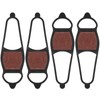 LIOOBO 2 pairs of ice cleats, snow shoe spikes, shoe