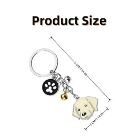 Luoyuanjia 1 PCS Dog Keychain Cute Dog Claw Keychain Golden Retriever Keychain Dog Memorial Keychain Gifts for Best Friends