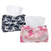 2 Pack Tissue Box Cover Holder, Camo Girls Pattern with