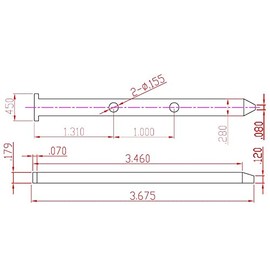 Set of 4 pcs Window Sash Balance Pivot Bars 6982