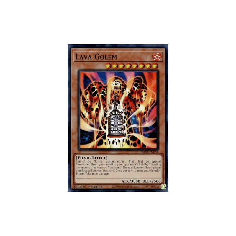 Lava Golem - RA01-EN001 - Super Rare - 1st Edition