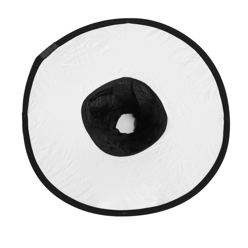 Ring Flash Softbox 17in Flash Diffuser Foldable Portable with Carrying