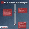 Kozelo 5pcs Socket Head Cap Bolts [M6-1 x 140mm] 304