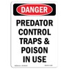 OSHA Danger Sign - Portrait Predator Control Traps | 10