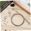 LALAFINA Picture Hanging Wire Kit with Double Hooks and Screws