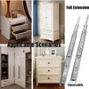 5 Pair of 18 Inch Drawer Slides,100 LB Capacity Full