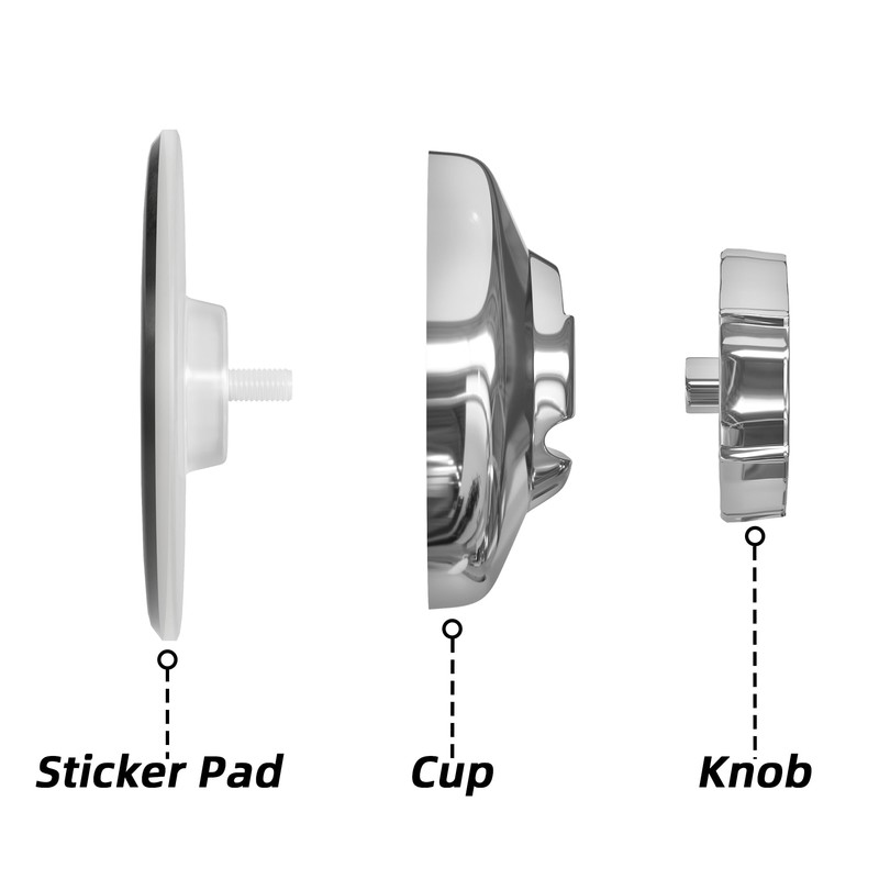 SANNO Suction Cups Replacement for Shower Caddy, Double Hook, Soap