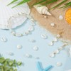 SUNNYCLUE 1 Box 400Pcs Shell Pearl Beads White Seashell Beads