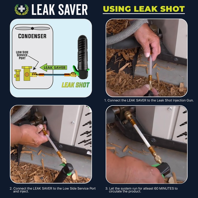 Leak Saver Direct Inject Small System with UV Dye -