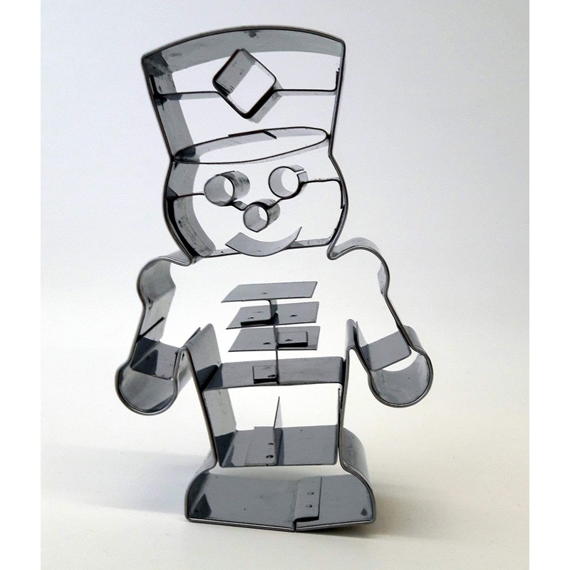 Birkmann 1010718410 Nutcracker Cookie Cutter, 4-Inch, Grey Plastic, 5 x