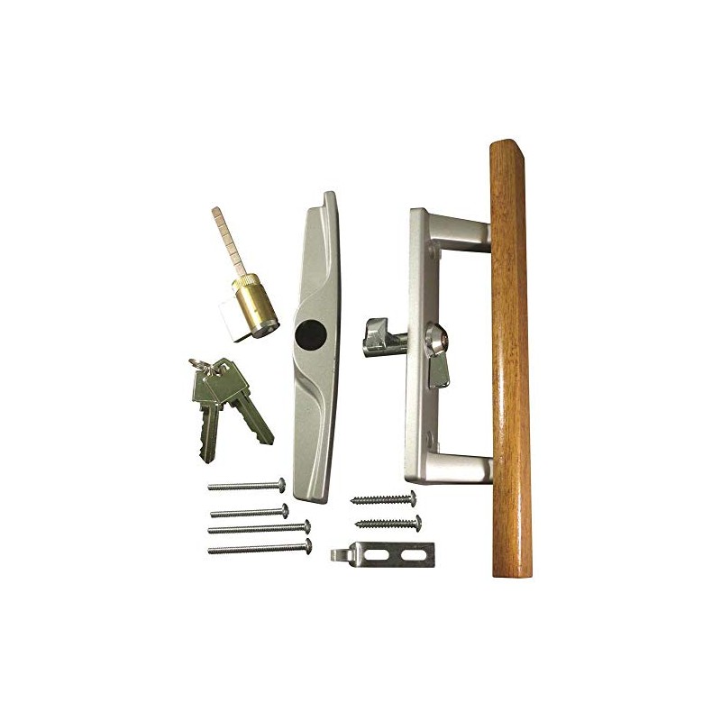 Patio Door Lock and Handle Aluminum with Key Lock