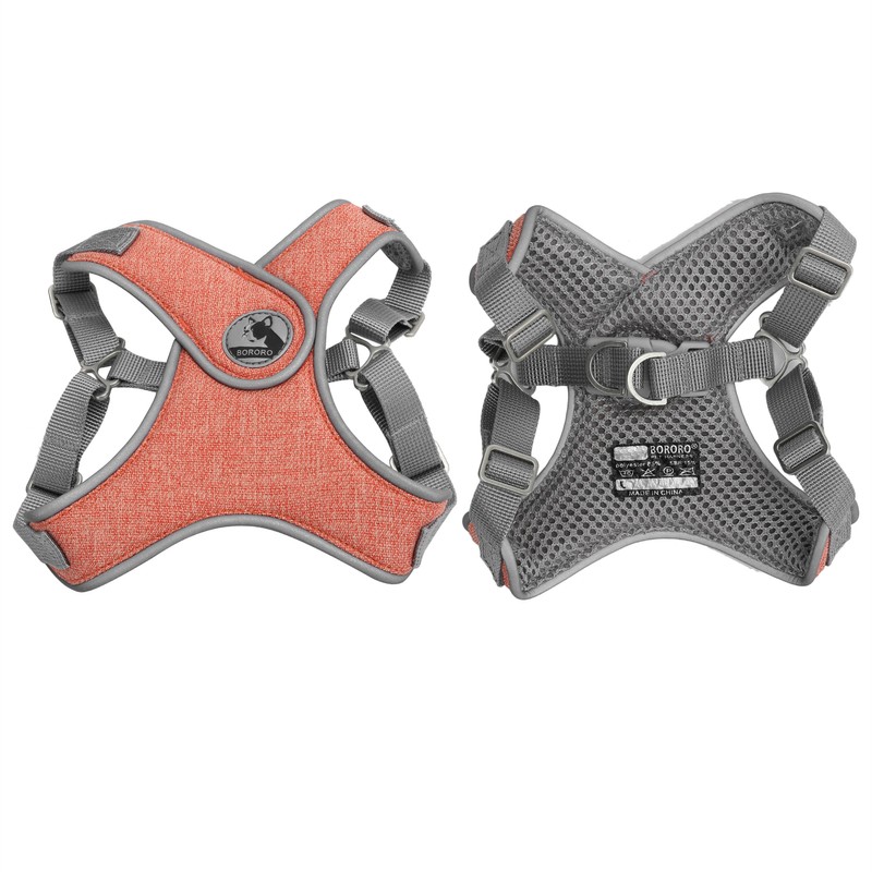 Pet Leash Vest Reflective Harness Adjustable Breathable Cat Dog Outdoor