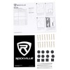 Rockville Pair RHT8C 8" Desktop Speaker Stands, 66 lbs. Capacity,