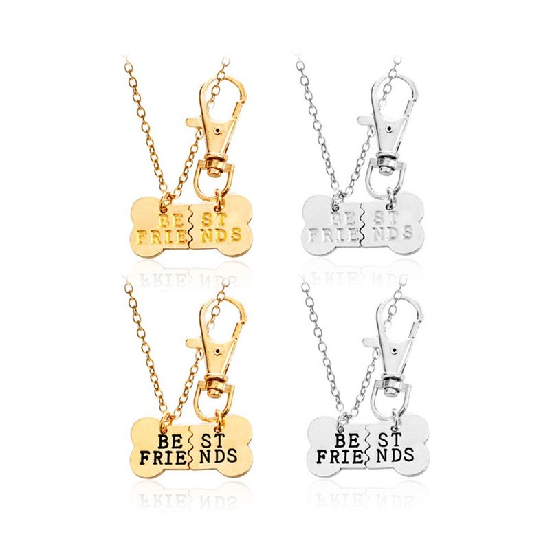 BFF Friendship Necklace Key Chain Best Friends Charm Necklace Keychain