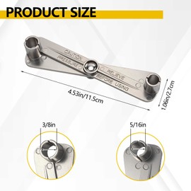 vvag 2 in 1 Fuel Line Disconnect Tool Set for 3/8” and 5/16”,Quick Release Scissor Wrench for Fuel Filter Removal,Professional A/C & Heater Line Service Tool Compatible with GM, Ford, Mazda Vehicles