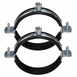 AKIHISA 5 Pack Split Ring Pipe Hanger Heavy Duty Adjustable Pipe Bracket Clamps Wall Mount Ceiling Mount Pipe Support ID 3 Inch(75mm)