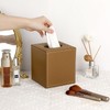 BTSKY PU Leather Squre Tissue Box Cover - Household/Office Cube