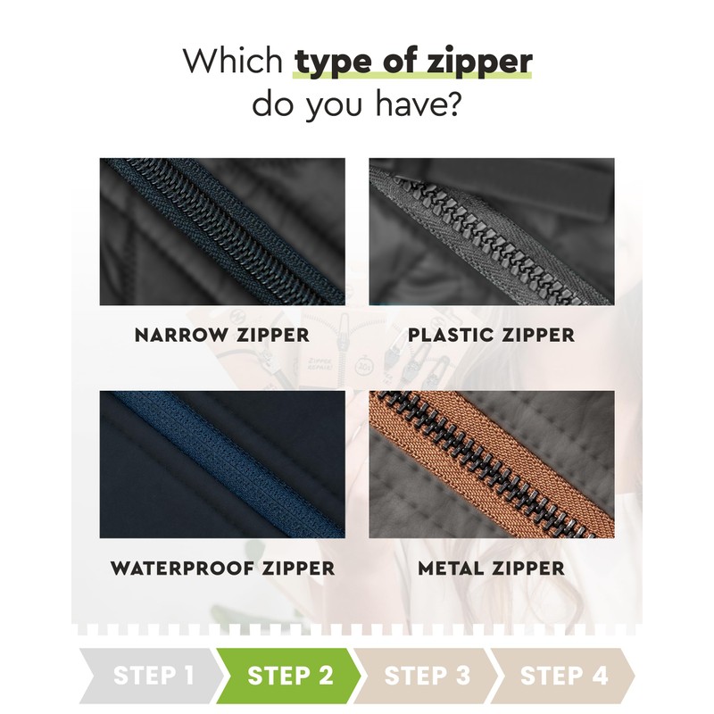 ZlideOn Zipper Pull Replacement - Black, Narrow (L) - Instant