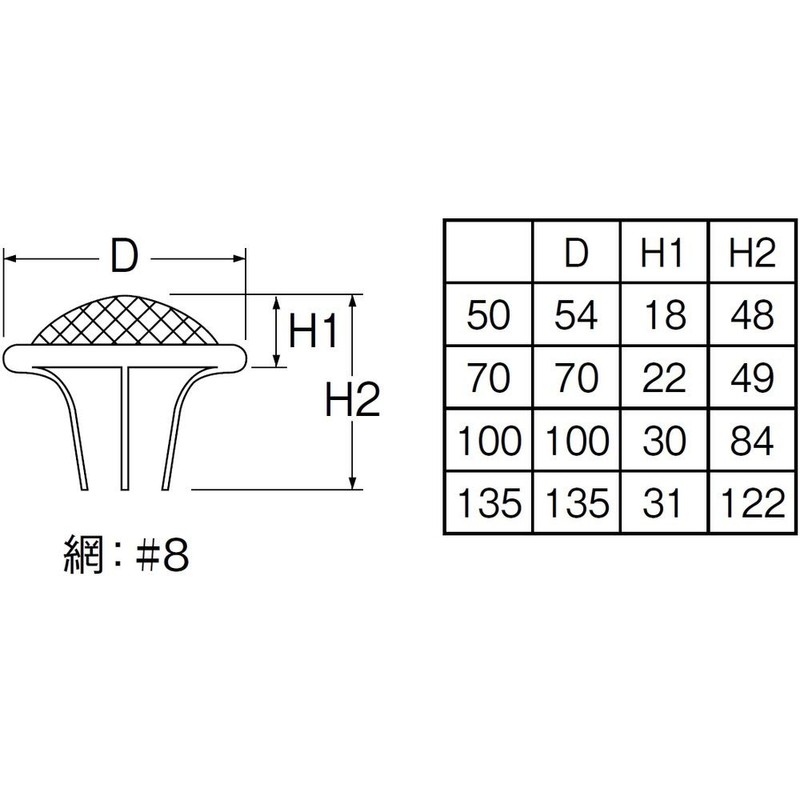 SANEI Drainage Parts, Insertion Drain Guard, Anti-slip, Jellyfish Pan, Diameter