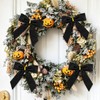30 Pcs Black Velvet Bows for Christmas Tree, Halloween Tree