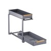 MEICCIPLUS Pull Out Under Sink Organizer, 2 Tier Slide Out