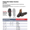 Tingley 1300 Work Rubber Overshoe, Large, Black