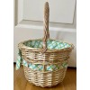 CELEBRATE IT 10" EASTER HOLIDAY BASKET (TEAL,GREEN,OR