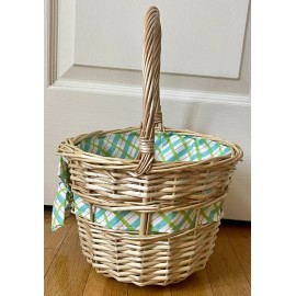 CELEBRATE IT 10" EASTER HOLIDAY BASKET (TEAL,GREEN,OR