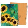 Sunflower & Bumble Bee Spiral Notebook Journal - 120 lined